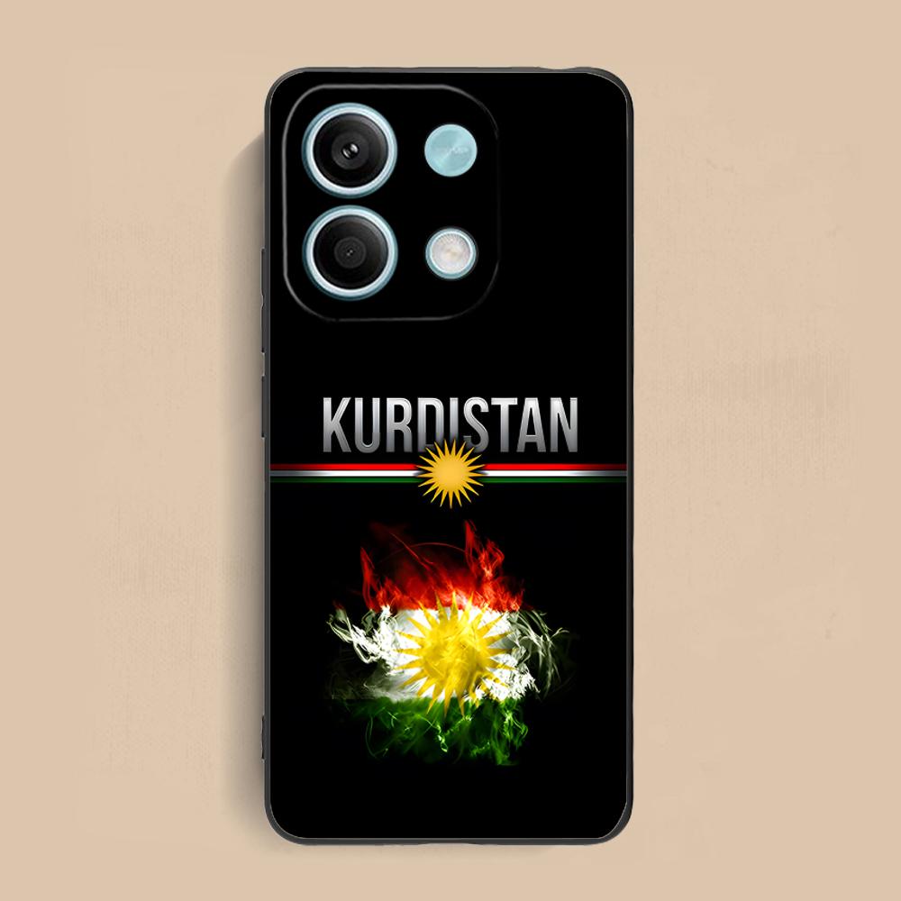 

Kurdistan Flag Mobile Cell Phone Case for Xiaomi Redmi Note 14 13 12 11 S Pro Plus 4G 5G Colorful Printing Cover Cover Pretty Redmi Note 14 4G (Global)