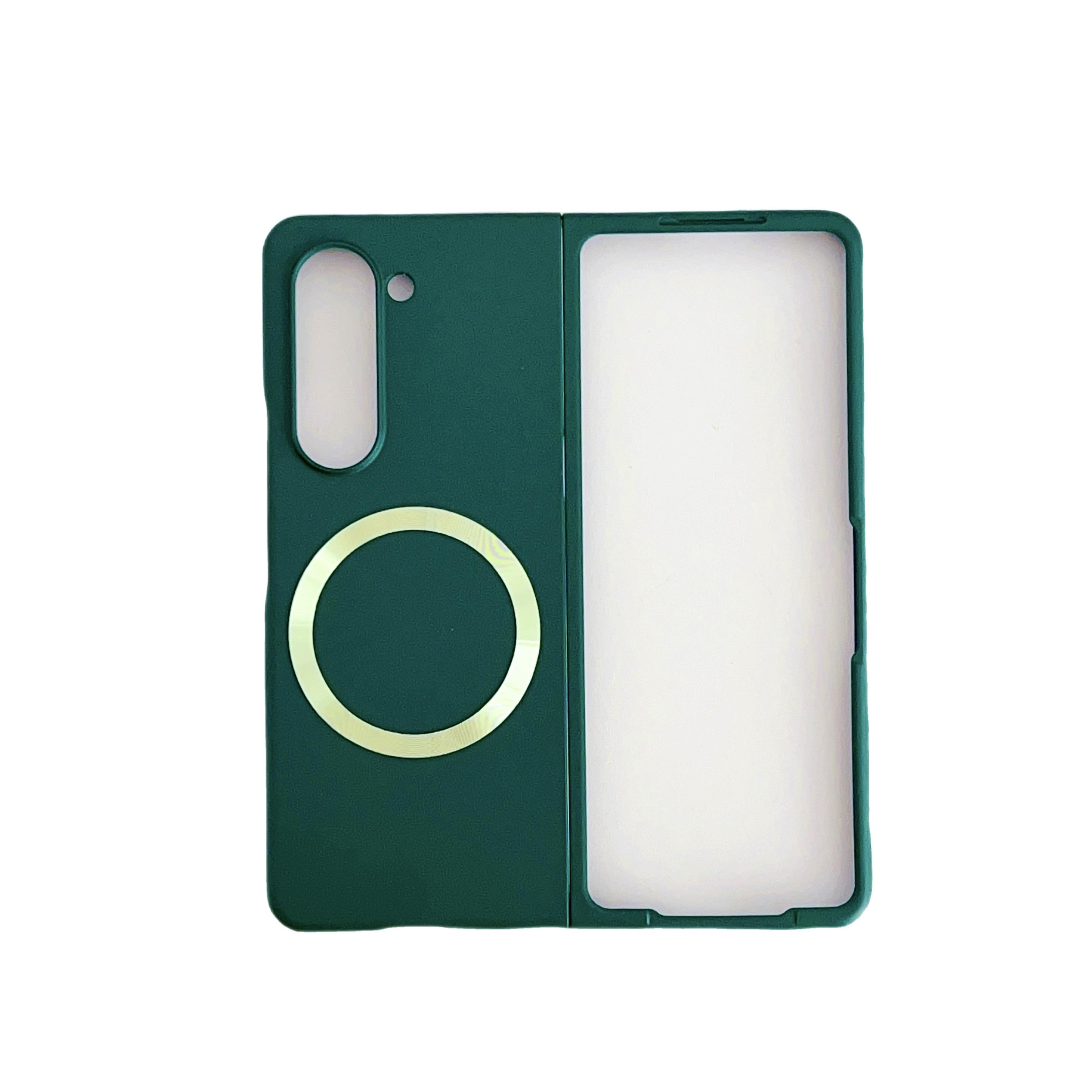 

Магнитный жесткий пластиковый чехол для телефона Samsung Galaxy Z Fold 6 5 4 3 Fold 6 Fold 5 Fold 4 Fold 3 5G противоударный защитный чехол Galaxy Z Fold6 темно-зеленого
