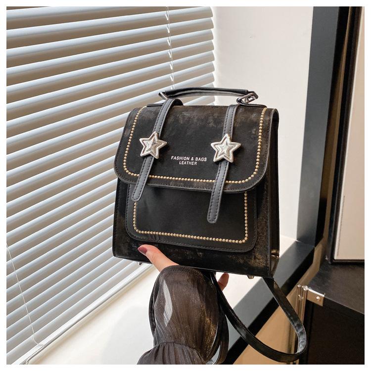 2024 Retro Lässiger Damenrucksack: Stilvolles Design für Studenten