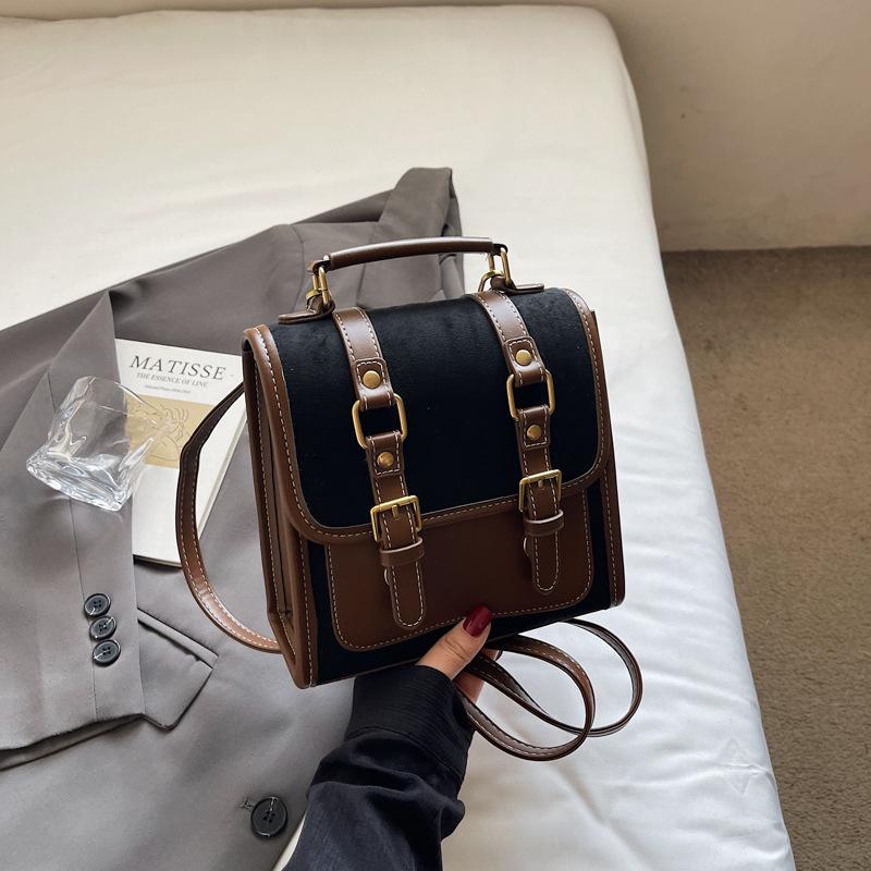 Neuer Herbst- und Winter-Rucksack aus Wildleder, Damen Sen Meng leichter Luxus Nischen-Feeling Pendler-Rucksack Reise-Umhängetasche