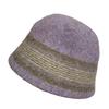 Basin Hat Fashionable Warm Women's New Pure Wool Bucket Hat Color Matching Bucket Hat Small Face Foldable Versatile Bucket