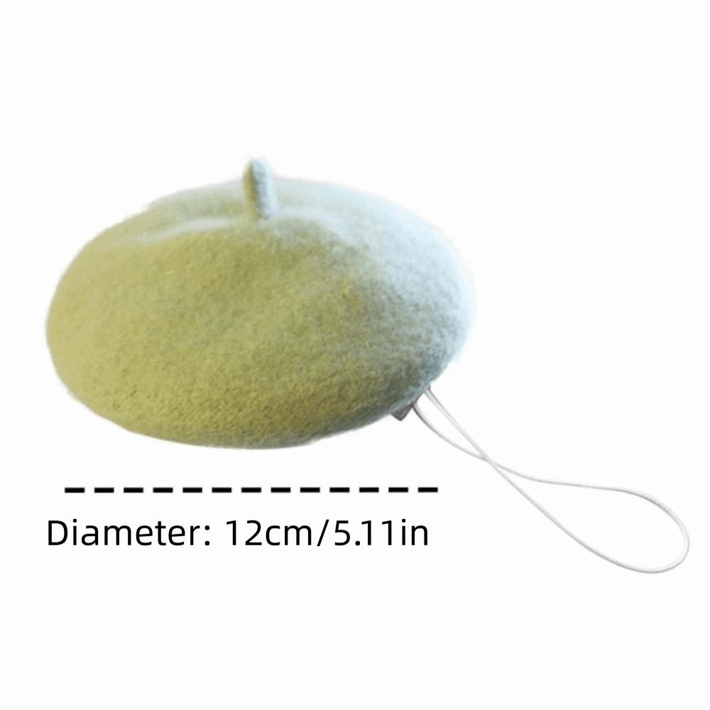Fashion Adjustable Wool Puppy Beret Comfortable Mini Pet Hat Wool Painter Wool Hat For Small Dogs