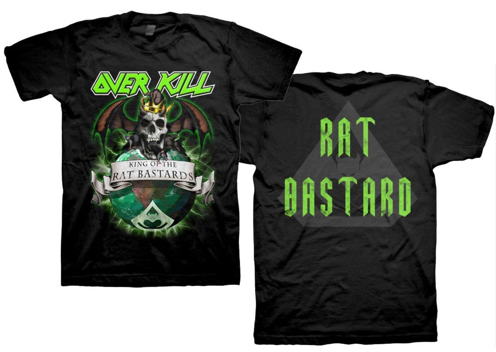 OVERKILL cd lgo KING OF THE RAT BASTARDS Official SHIRT LAST SMALL devil armory S