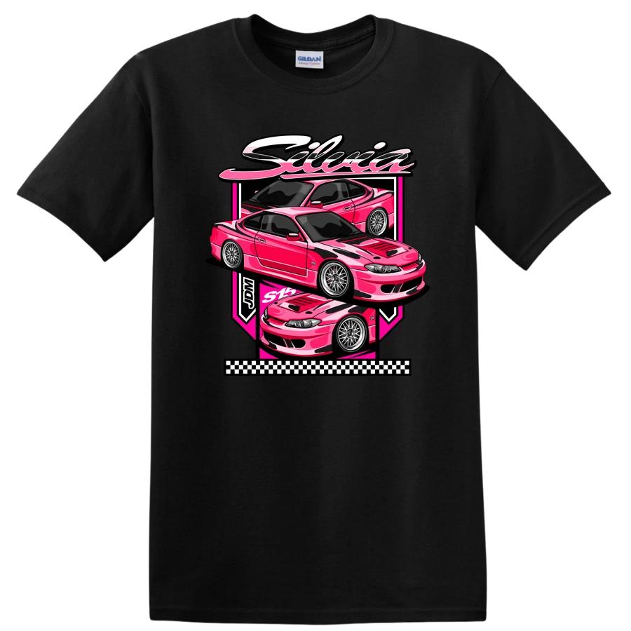 Silvia JDM S15 Graphic T Shirt Cool Pink Car Design Automotive Tee XXXXL