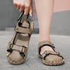 Fashionable Men's Summer Handmade Casual Sandals Size 38-46 Brand New Men Outdoor Breathable and Anti Slip Foreskin Beach Shoes