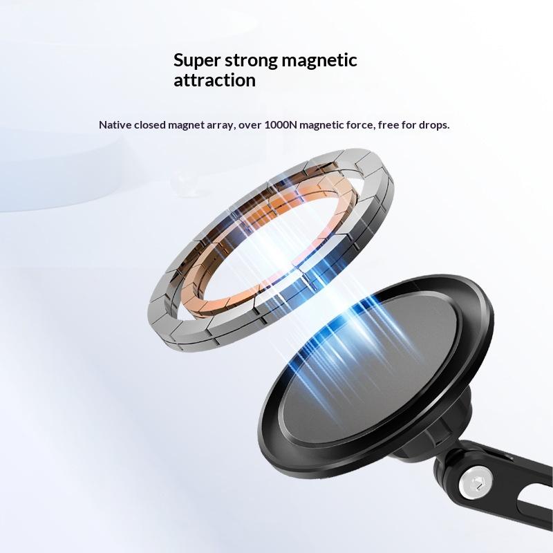 Foldable Magnetic Tablet Stand 360 Degree Rotating Metal Desktop Holder Bracket for iPad