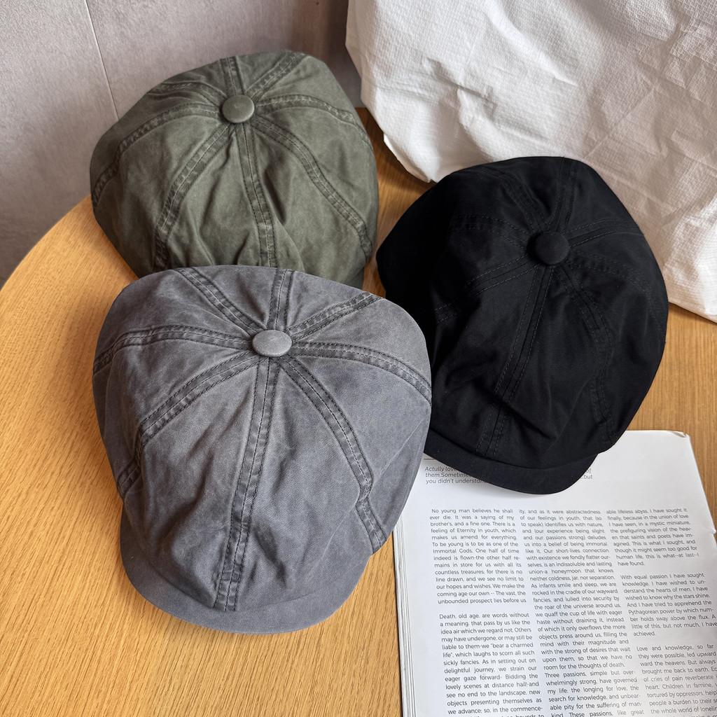 Solid Retro Color Minimalist Style Cotton Baseball Cap Sunshade Teens Women