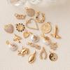 European and American DIY handmade small pendant accessories, heart-shaped horseshoe pendant, gold-plated color preservation