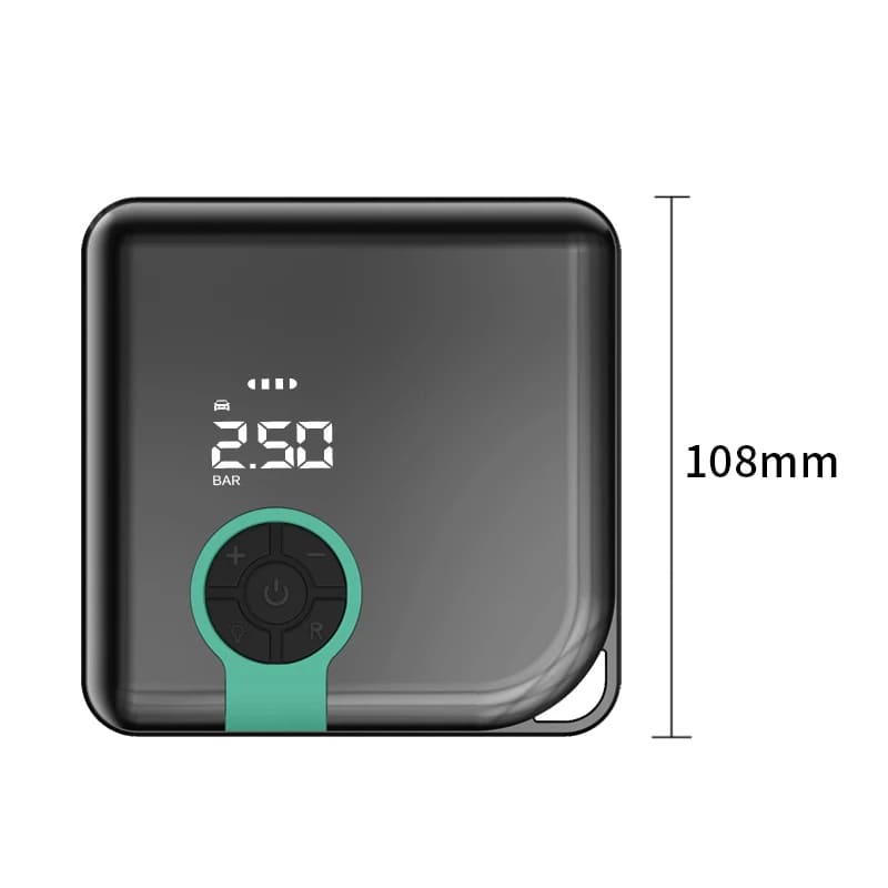 Tragbare Hochleistungs-Hand-Luftpumpe mit intelligentem Digitaldisplay, kabellos und kabelgebunden, geeignet für Autos, Motorräder, Fahrräder, Heimgebrauch