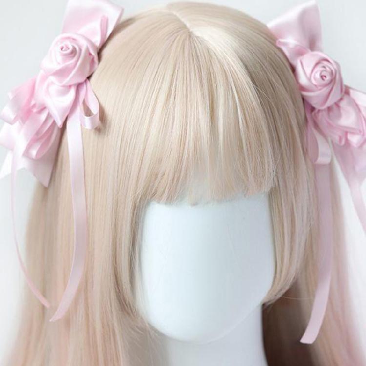 1pair Bowknot Shape Duckbill Hairpin Y2k Hair Clip Elegant Hairpin for Girls