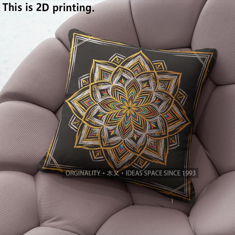 Bohemian Mandala Floral Throw Pillow Covers Pattern Cushion Cover Suitable For Sofa Bedroom Car Pillow Cover