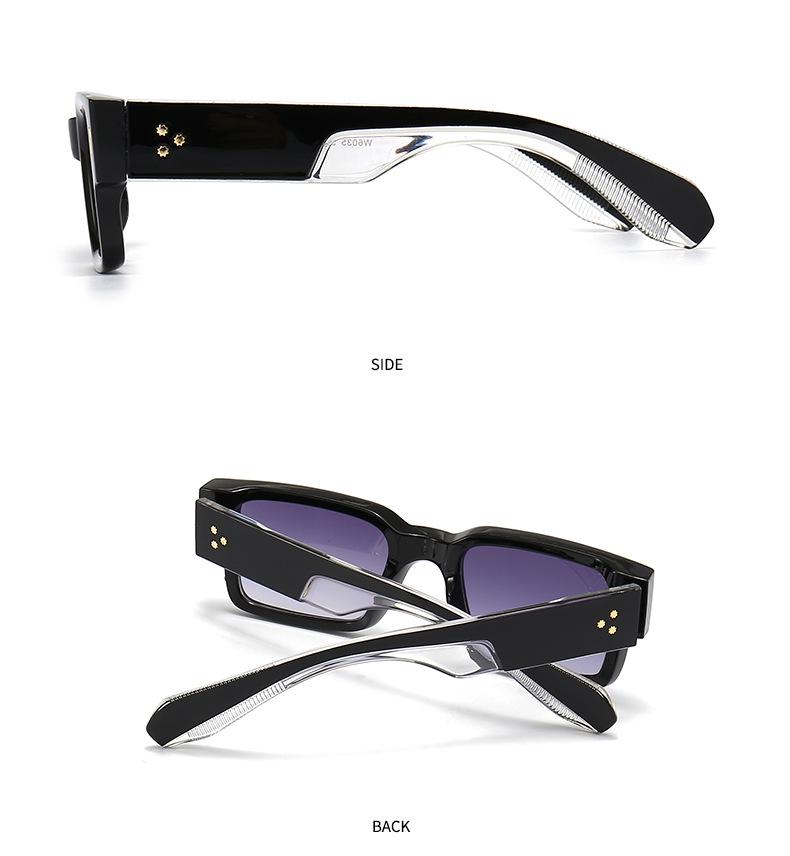 Trendy European-American Square Sunglasses for Women - Model 6035
