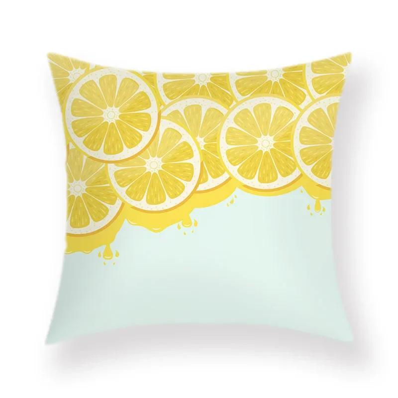 Boho Room Aesthetic Summer Green Pillowcase Cartoon Pineapple Decorative Pillow Bed Sofa Throw