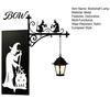 Decorative Metal Street Lamp Library Lantern, Bookshelf Lighting, Witch Hat for Reading Nook, Vintage Iron Bookend Quiet Nook with Warm LED