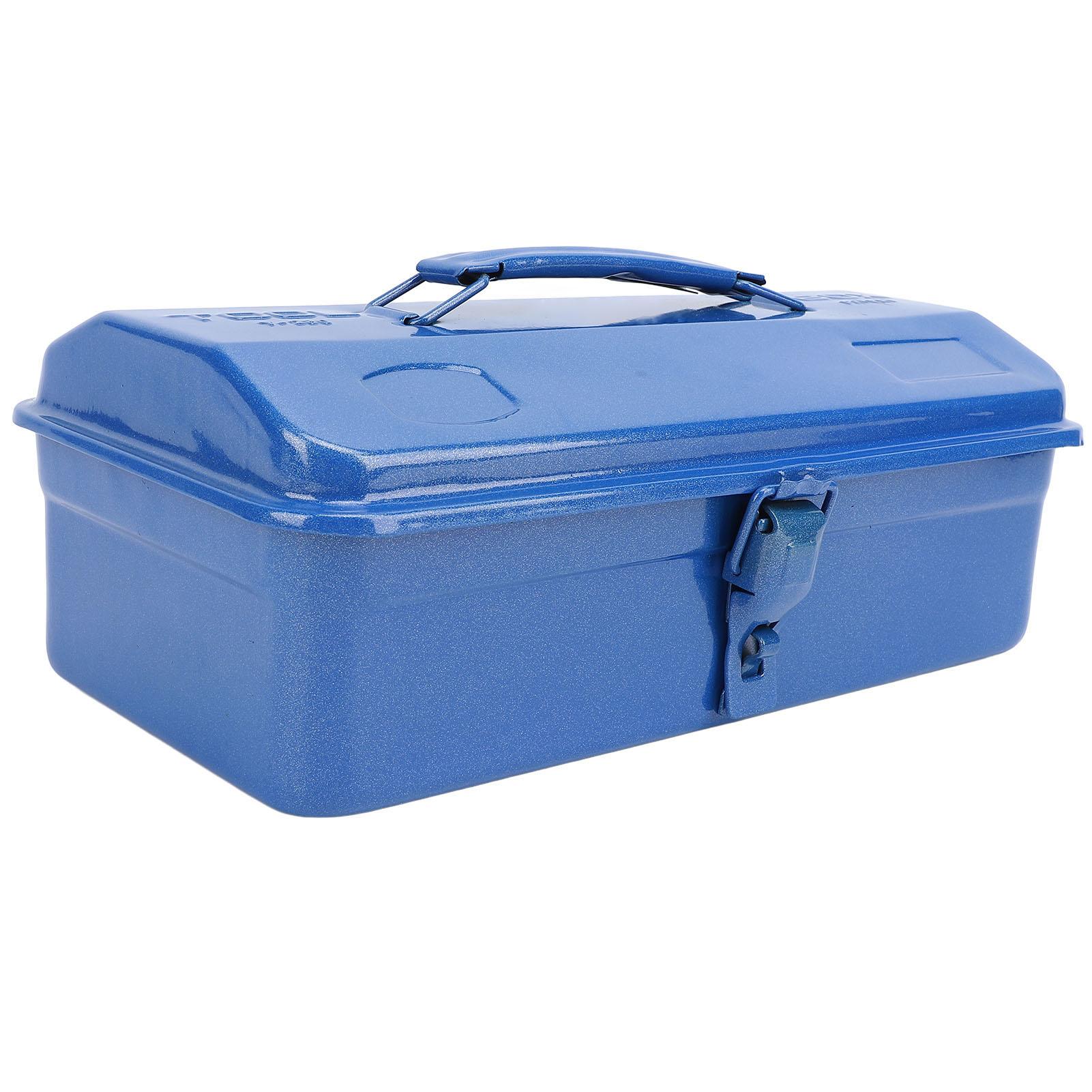 

Синий ящик для инструментов металлическая конструкция высокая нагрузка подшипник портативный органайзер для хранения инструментов для мастерской гаража