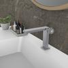 Tuqiu New Brushed Gold Bathroom Faucet Black Basin Faucet Brass Sink Mixer Cold & Hot Gray Lavotory Faucet Water Mixer Sink Tap