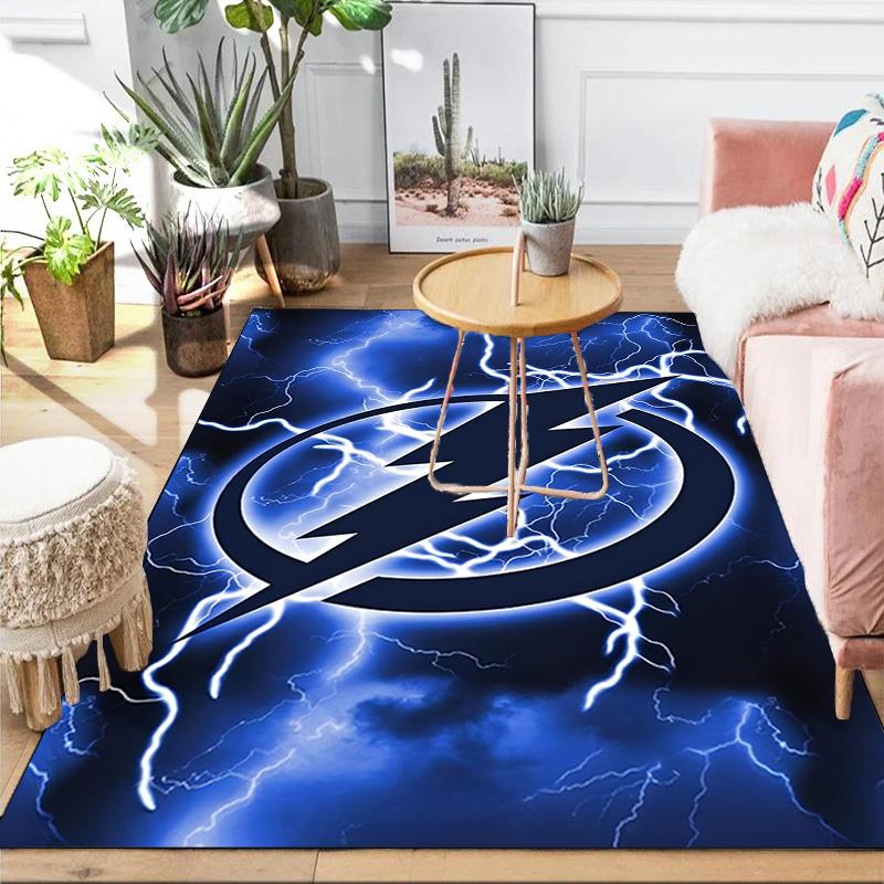 Tampa Bay Hockey Area Rug Suitable for Indoor And Outdoor,Carpets for Kitchens, Homes, Offices, Living Rooms,Home Decor,Christmas Gift