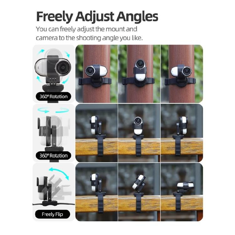 Flexible Action Camera Wristband with Magnetic Stand, 360 Degree Rotation Silicone Straps for GO 3 GO 3S Camera