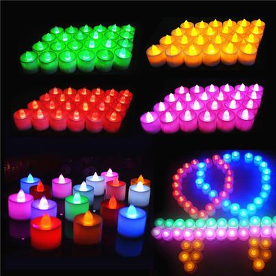 Simulation Farbe Flamme Licht Hause Hochzeit Geburtstag Party Decor Kreative LED Kerze Mehrfarbige Lampe