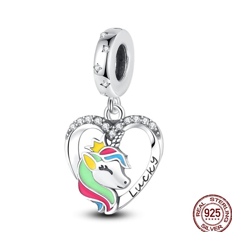 New Copper Black Cat Unicorn Pet Animal Series Beads Suitable For 3Mm Original Bracelet Diy Gift