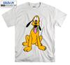 Maglietta Pluto Cane Cartone Animato Stampa Carina Maglietta Cool Uomo Donna Unisex T-shirt 3853