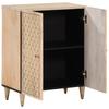 Side Table Cabinet 60x33x75 Cm Solid Mango Wood