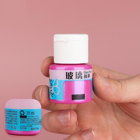 20ml Safe Healthy Glass Paint Vibrant Color Siliceous Glass-Color Paint Wine Bottle Ceramic Glass Pigment