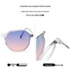 Polygonal Magnetic Gradient Polarized Clip-on Sunglasses for Women - Fashion and Travel Use