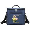 Lunch Bag Insulated Bags Cooler Box Thermal Organizer Handbag Shoulder Storage Lunchbag for Men and Women Golden Flower Printing