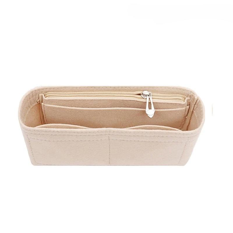 Women's Handbags For And Cosmetic Bags Felt Makeup Bag Insert Bag Large Capacity Separated Multifunctional Mother And Child Package Inner Liner