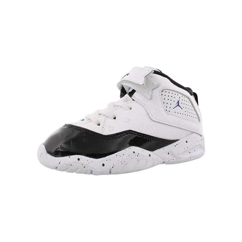Jordan B'Loyal Abrasion Resistant Breathable Mid top Basketball Shoes White Black Infant And Toddler CK1427-115