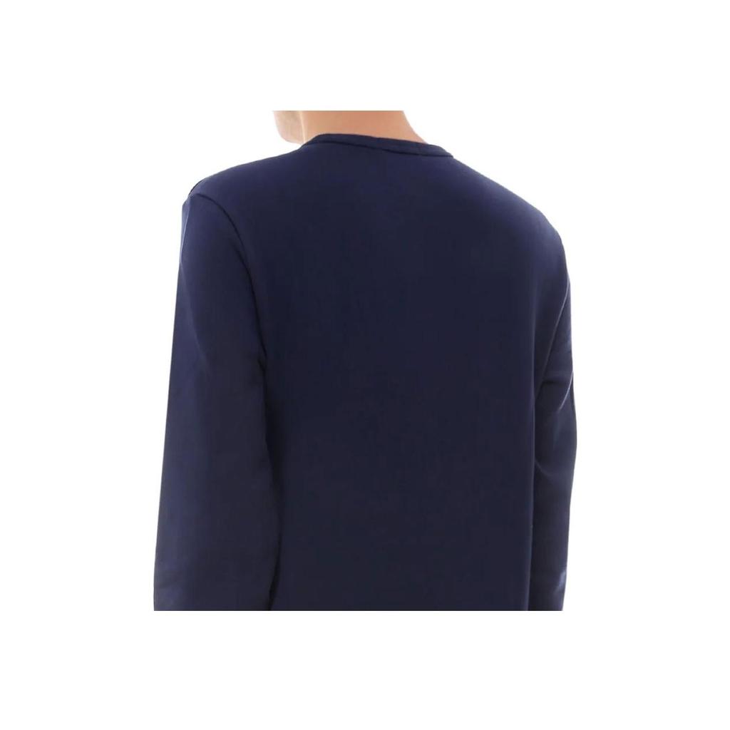 Polo Ralph Lauren SS23 Solid Logo Embroidered Crewneck Sweatshirt Men Sweatshirt Navy-Blue 710841385-002