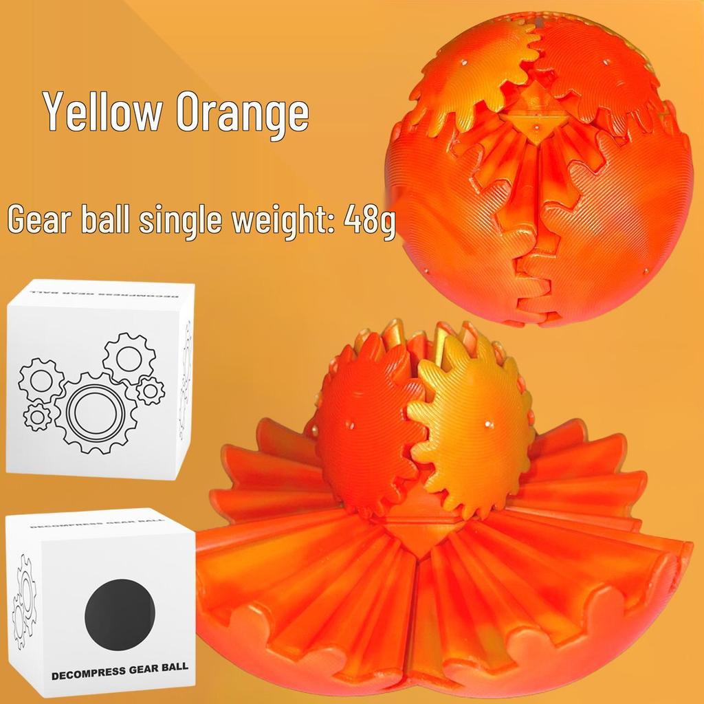 3D Colorful Gear Ball Figurine: Rotating Creative Toy for Kids