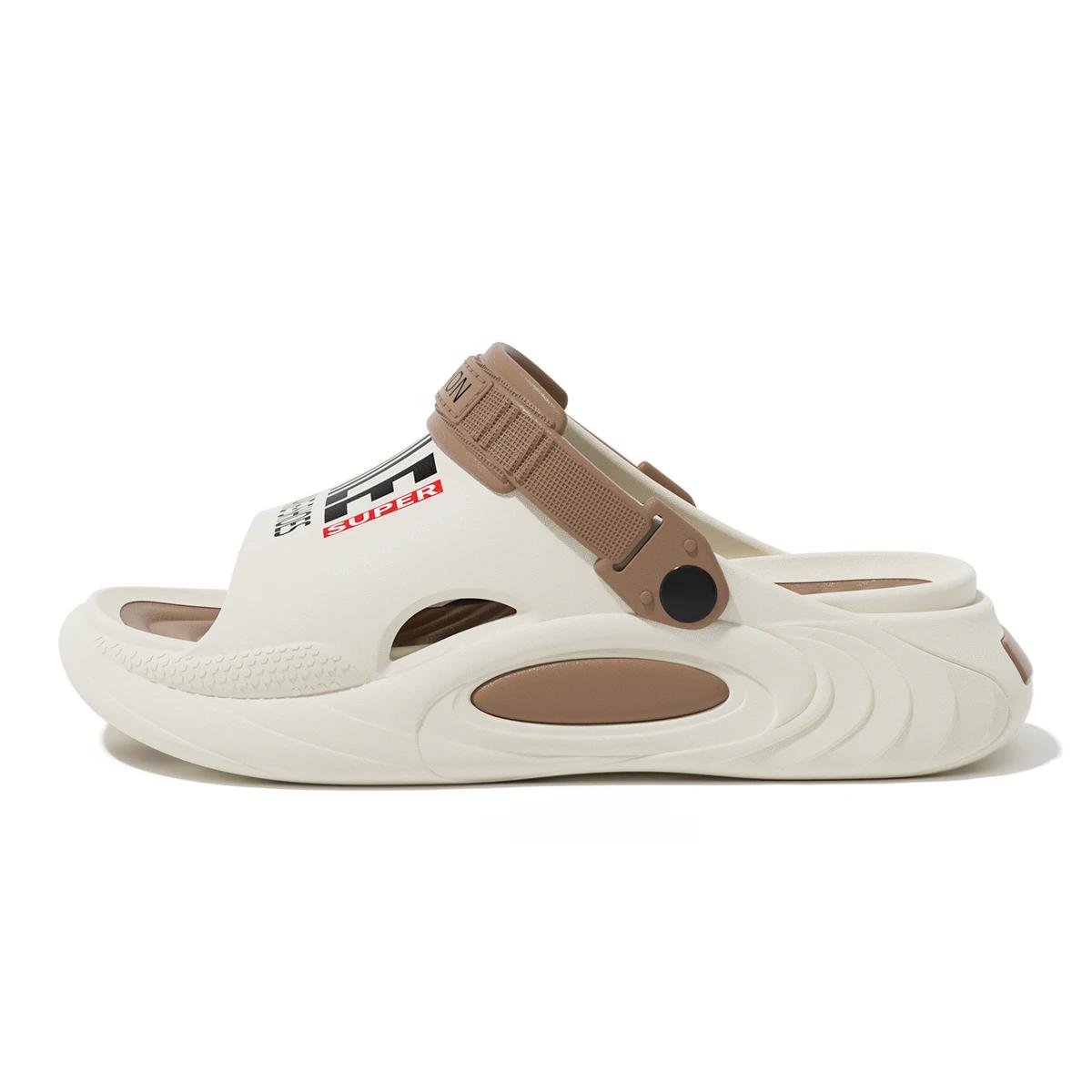 

Мужские тапочки из ЭВА с дырочками, увеличивающие рост, удобные дышащие спортивные тапочки на толстой подошве 40-41 коричневый