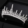 Moda Colore Oro Corona Nuziale Principessa Tiare Diademi Per Accessori Capelli Matrimonio Donne Gioielli Copricapo Perla Cristallo
