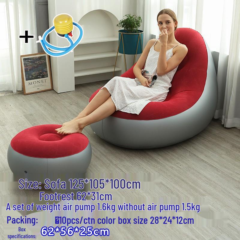 Inflatable Lounger Reclining Chair – Perfect for Home, Balcony, or Leisure Naps.