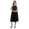 Deluxe Womens/Ladies Sequin Formal Midi Dress