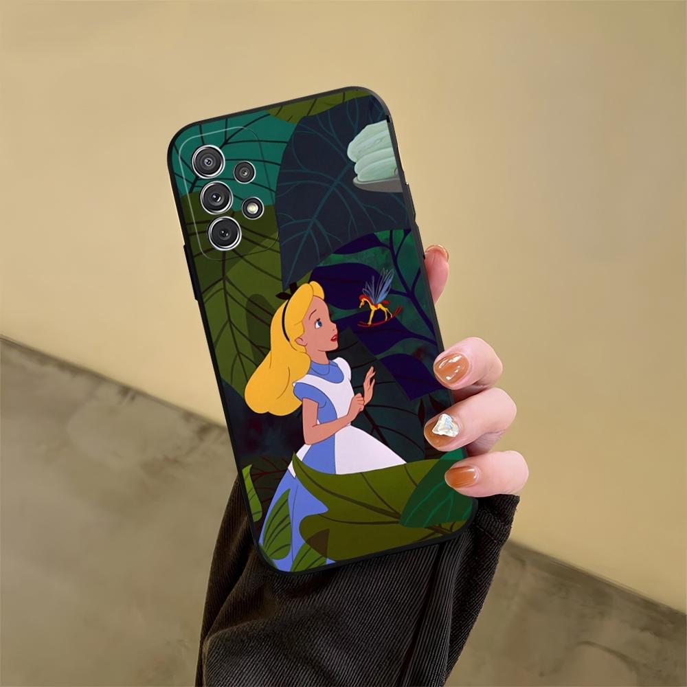 Alice in Wonderland Phone Case for Samsung Galaxy S23 S24 S20 S21 S22 Ultra Fe Plus M54 A34 A54 A24 A52 A53 Coque