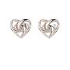 S925 Sterling Silver Heart-Shaped Stud Earrings - Autumn/Winter Collection, Simple Niche Design for Women