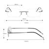 Metal Reading Glasses Photochromic Transition Sunglasses Hyperopia Glasses Vision Care Multifocus Presbyopic Eyeglasses