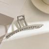 Punk Metal Hair Claw Clip for Thick Liquid Irregular Pattern Barrettes Hair Non-Slip and Stylish Accessory Silver Color Hairpin