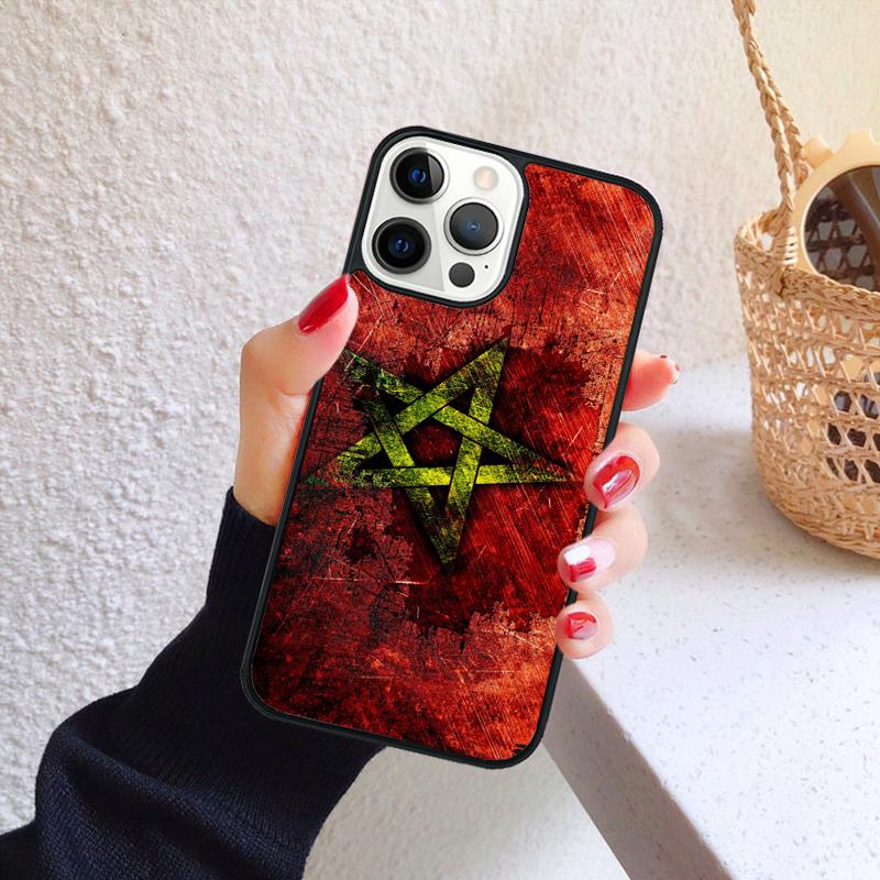 Morocco Flag Coat Of Arms Phone Case for iPhone 17 Air 16 Coque 15 14 12 13 PLUS 11 PRO MAX Back Cover Fundas Shell