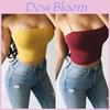 Stilvolles Damen-Crop-Top-Bustier mit Streifen aus weichem und atmungsaktivem Stoff für den Sommer