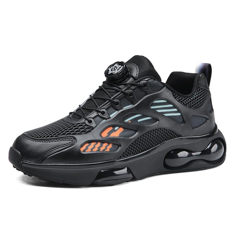 Spring and Summer New Men's Outdoor Shoes Swivel Buckle Breathable Lightweight Sports Shoes Wearresistant Large Sole Men's Shoes