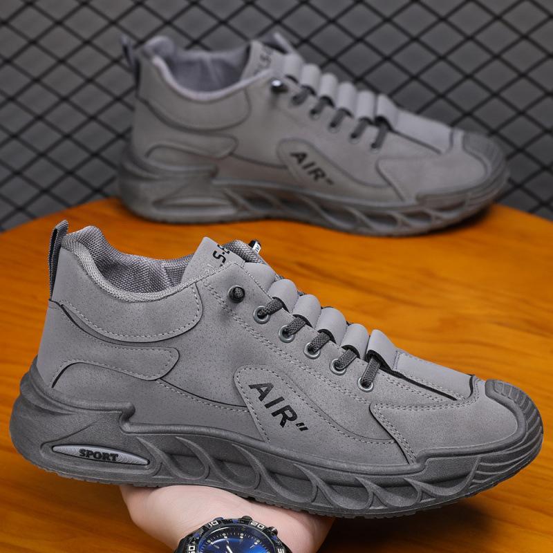 

One-pedal board shoes sports leisure work shoes men s shoes autumn construction site work waterproof, non-slip and wear-resistant 44 серый