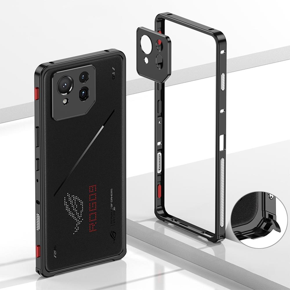 Pro Asus ROG Phone 9 Pro 5G/Phone 9 5G Nárazníky Kovový Rám Kryt pro Odvod Tepla s Ochranným Sklem Objektivu Fotoaparátu