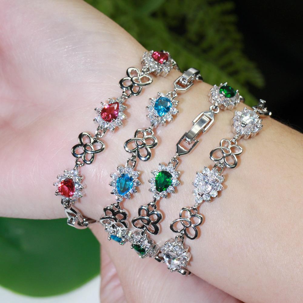 Accessories Emerald Bracelet Gold Plated Aaa Zircon Jewelry