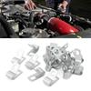 20 Pcs Brake Fuel Line Clip Metal Fuel Hose Wrap Clamp Set Tightly Fixed Fit for Most Vehicles