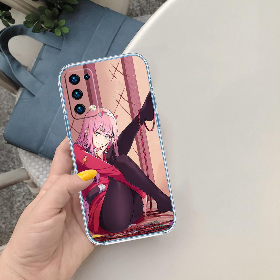 PP64 Zero Two Soft Shell Transparent Phone Case for Motorola Moto G7 G8 G9 G84 G85 G73 G24 G15 Z2 Play Power Plus