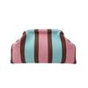 Hasp Closure Striped Bag Soft Texture Cloud Pouch Wrinkled Purse Knit Clutch  Fashion Ladies